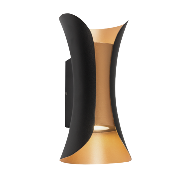 Brightstar L562 Black And Gold Outdoor Light