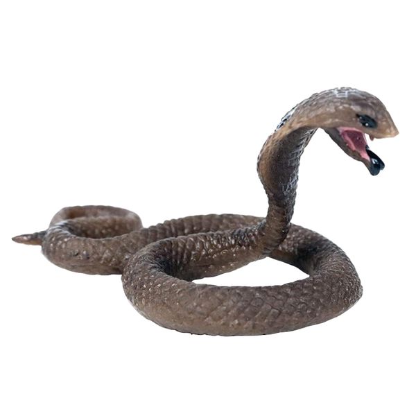 Toy Kids Life Like Simulation King Cobra Attack Snake Figurine - 7cm