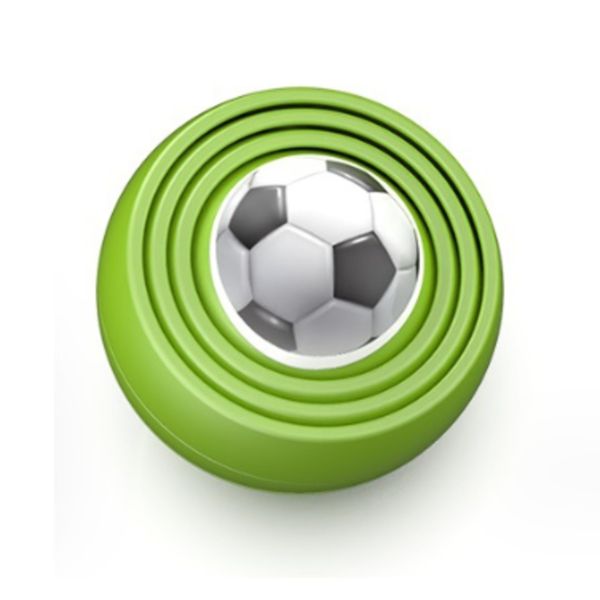 5PCS 3D Football Fidget Spinner Ball, Anti-Anxiety Stress Relief Toy