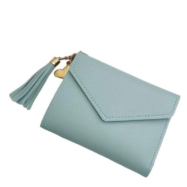 Metal Heart &amp; Tessel Decor Small Wallet