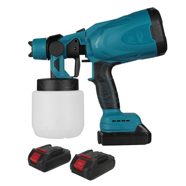 Cordless Powerful Brushless Paint Spray Gun with 2 Batteries AD-286