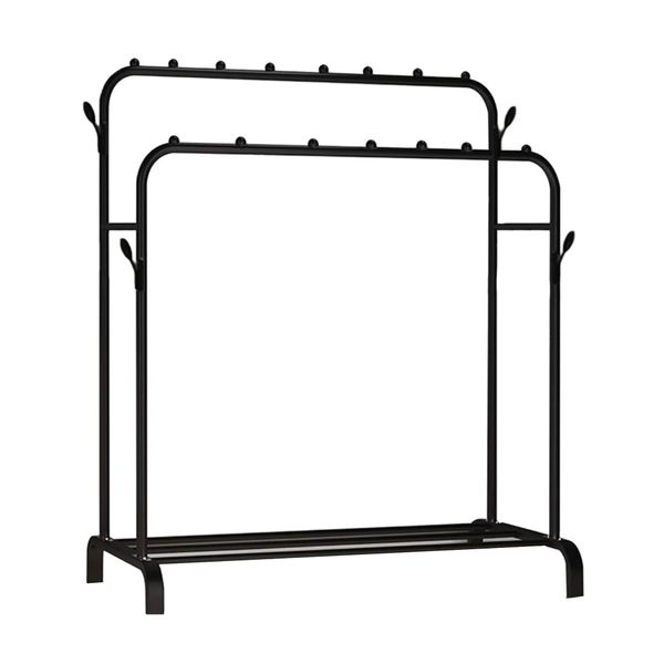 Simple Trending Clothing Clothes Rack Double Rod image