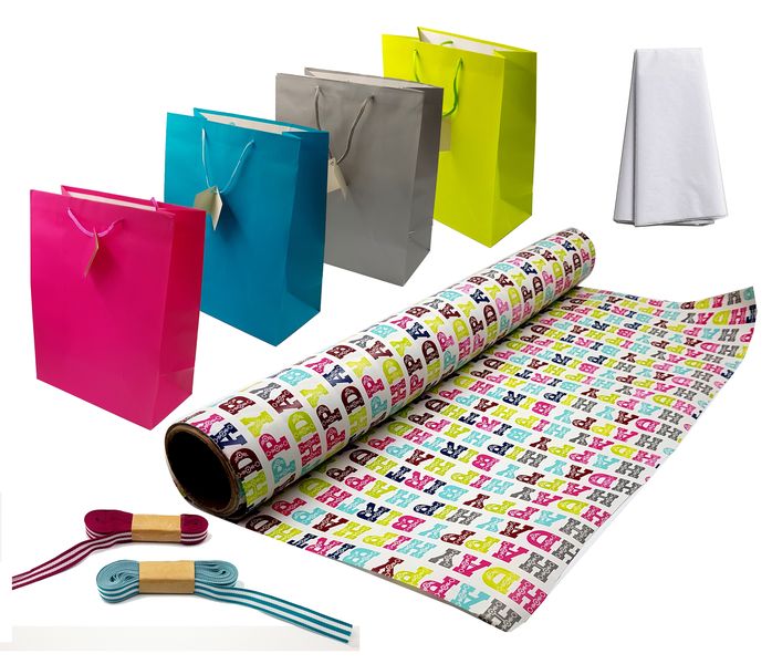 B.Moore - Gift-Wrap Kit - Happy Birthday Pack
