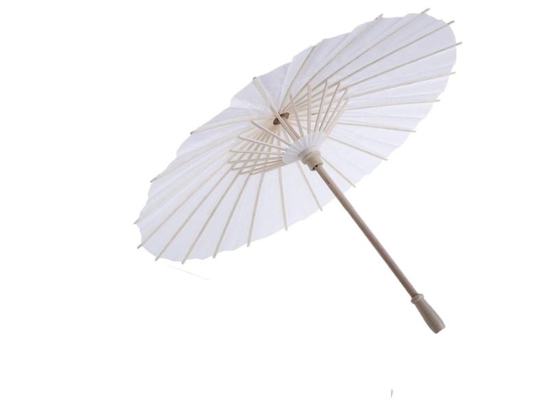 White Paper Umbrella Oil Paper Parasol DIY Painting Handmade