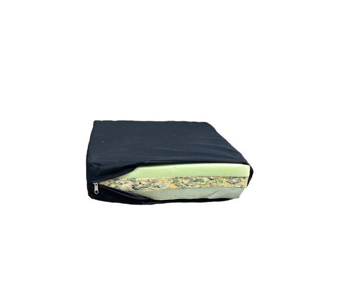 Absolute Foam Dual Sided Seat Support Cushion Including Cover (47x44x10cm)