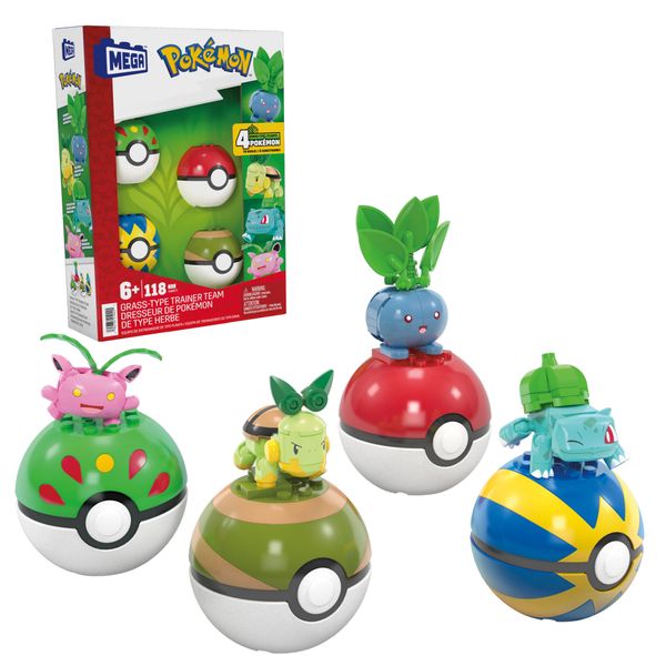 Mega Pokémon Grass-Type Trainer Team - 118 Pieces
