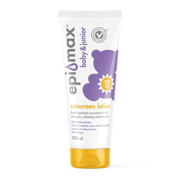 Epi-Max Baby &amp; Junior SPF 50 Sunscreen Lotion 200ml