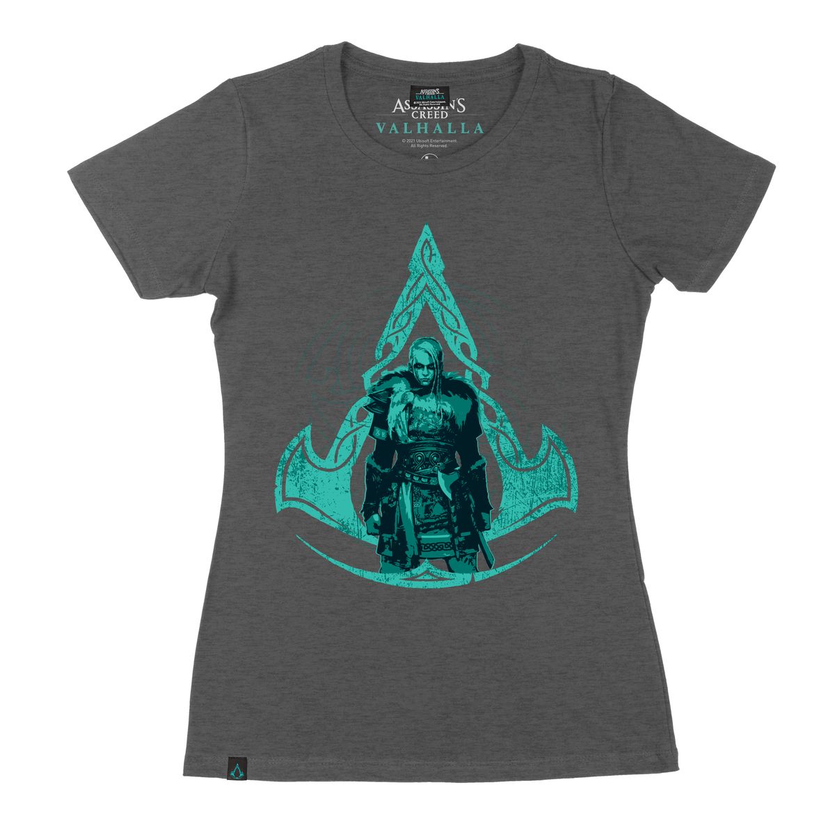 Assassin S Creed Valhalla Eivor Women S Charcoal Melange T Shirt