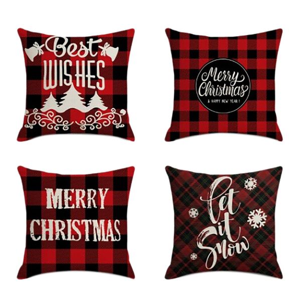 Linen Pillow Cases Cushion Covers for Sofa Car Gift 45x45cm Cozy