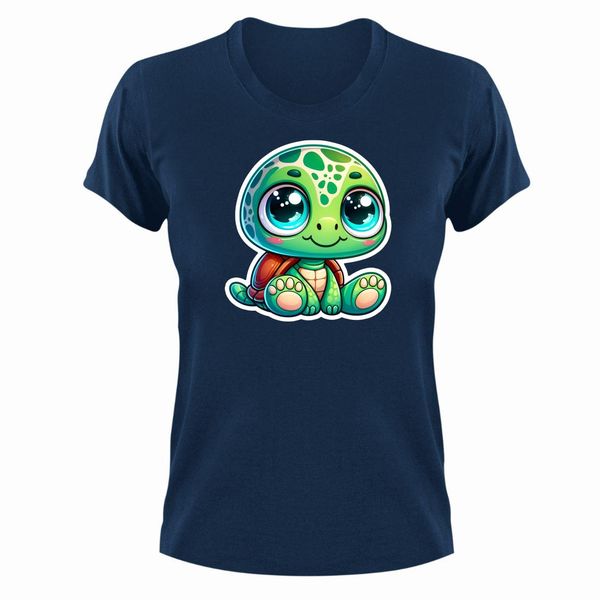 Turtle T-Shirt Gift Navy for Christmas Birthday Present 307