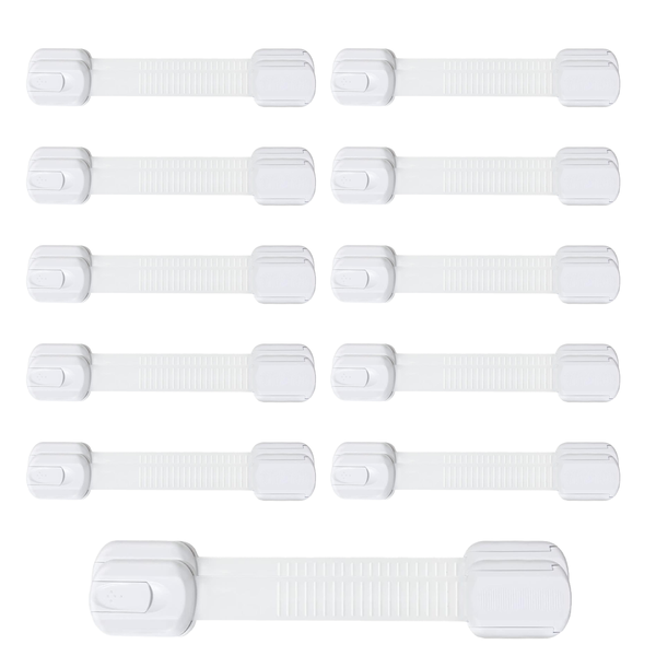 Cabinet Lock Baby Proof Child Safety Proofing for Drawer 3M Adhesive - 10 Piece