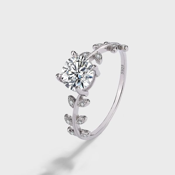 Enchanted Vine Diamante Silver Ring