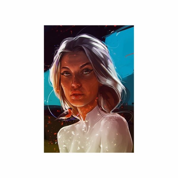 Blonde Ice Woman - A1 Poster