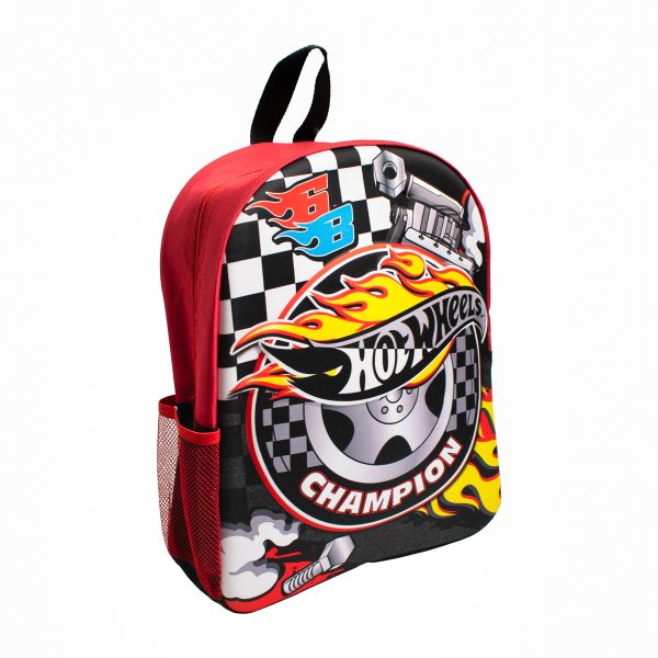 HOT WHEELS Official Licensed Kids 3D Embossed Backpack - Bold &amp; Durable
