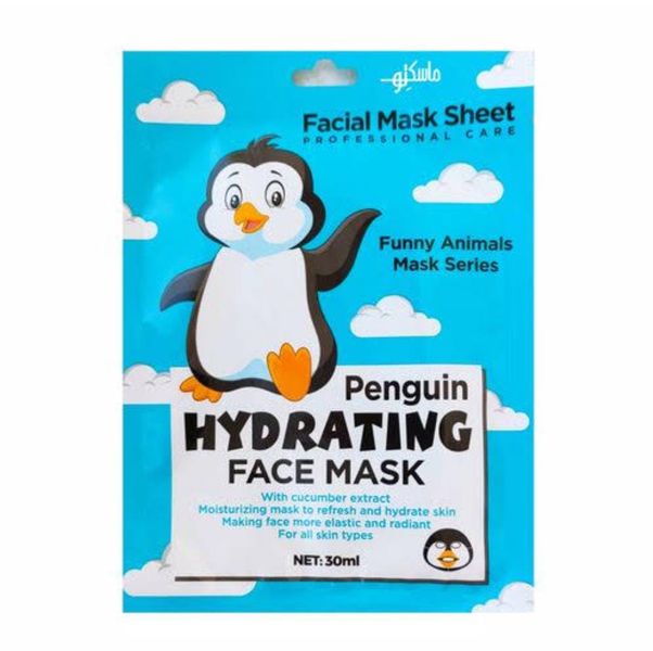 Funny Animal Face Masks (30g) Penguin Hydrating Mask Pack Of 10