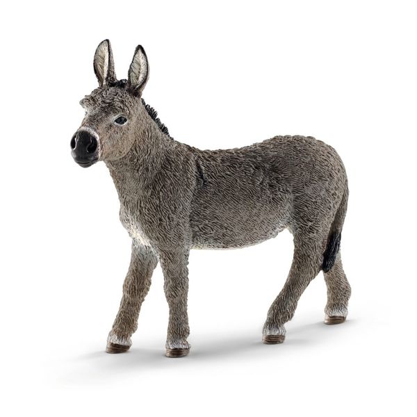 Schleich Farm World - Donkey Figurine - 9.3cm Tall
