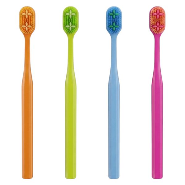 4 Pack Sakura Ultra Soft 5280 Multi-Color Toothbrushes Sensitve Repair Set