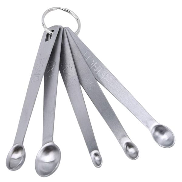 Mini Stainless Steel Measuring Spoons Set - Pack of 5