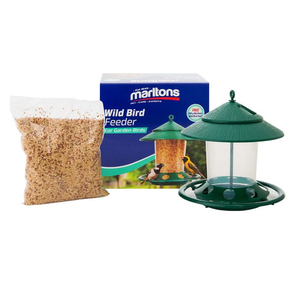 Marltons - Wild Bird Feeder In Box &amp; Free Seed