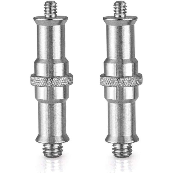 1/4 - 3/8 inch Metal Male Converter Threaded Screw Adapter for Studio Light