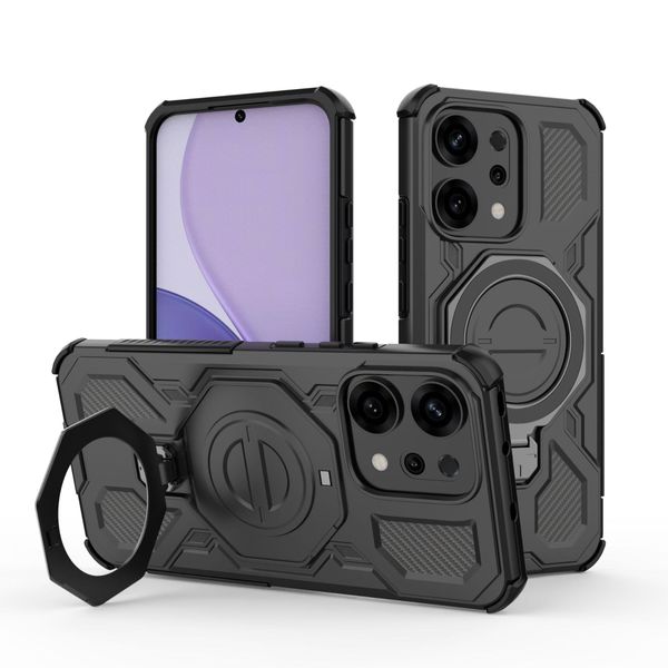 Phone Case Compatible With Oppo Reno14 Pro Ring Stand Holder Back Cover