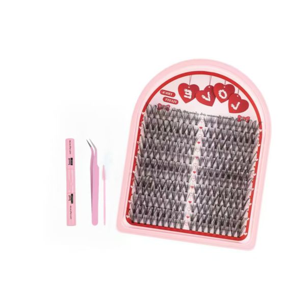 DIY Eyelash Extension Kit 216 Pieces 8-16mm Single Eyelashes