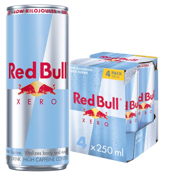 Red Bull Xero Energy Drink 250ml 4 Pack