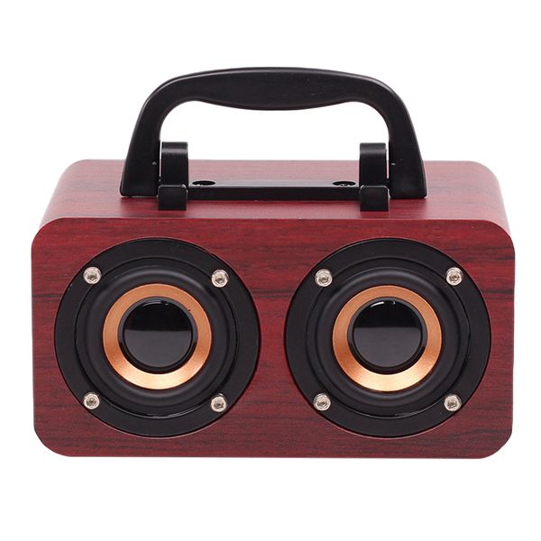Desktop Wooden Bluetooth Speakers Wireless Soundbar for PC Phones