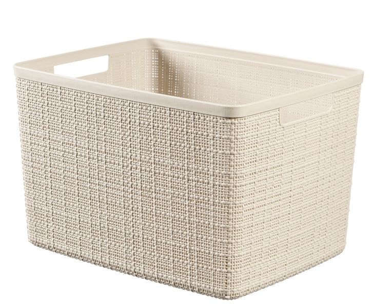 Curver by Keter - Jute Large Basket White