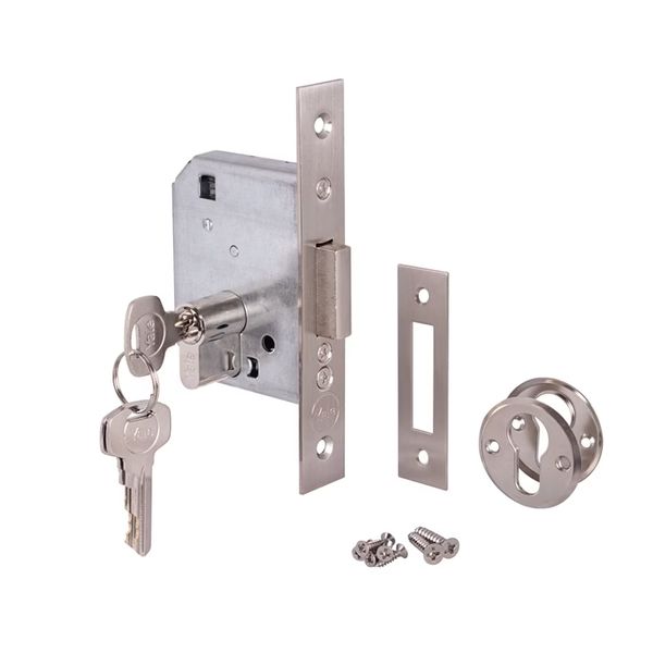 Yale High Security Cylinder Deadlock Satin Nickel for Gates and Doors
