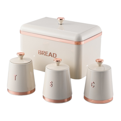 Royal Homeware Monza Collection 4pc Breadbin Set | Shop Today. Get