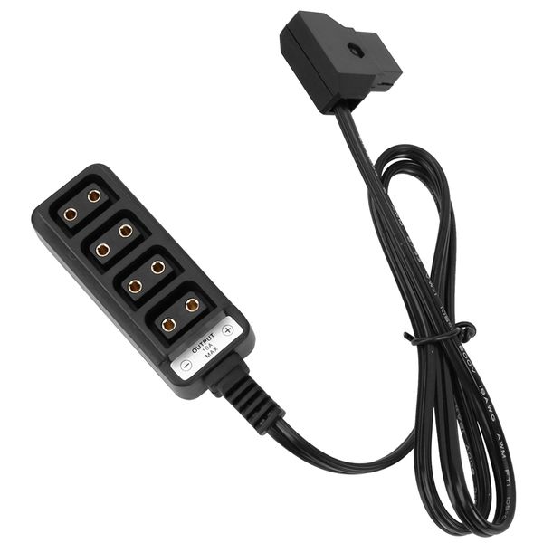 1-to-4 D-tap Straight Splitter Cable