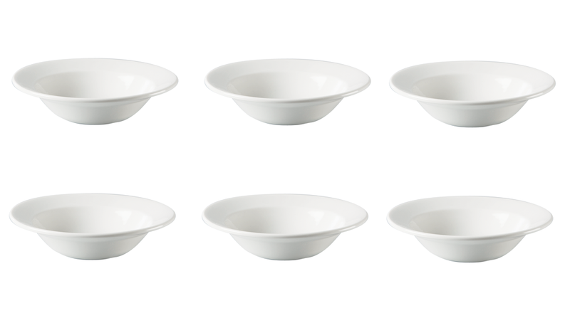 6 Piece Bowl - Soup Plate Polaris Continental China Nd - 22cm - Set of 6