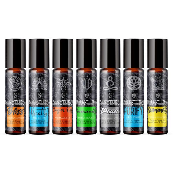 Be Natural's Favorite Organic Blends In Roller Bottles (7 Pack)