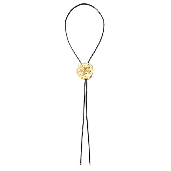 Western Cowboy-Style 3D Rose Pendant Necklace