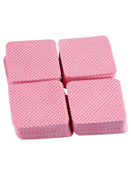 400 Pack - Nail Cotton Polish Remover Wipes - Pink