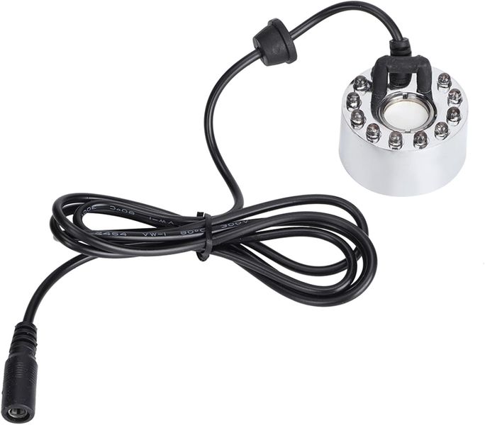 Aquarium Mist Maker for Fish Tanks - Decorative Fogger with LED Lights