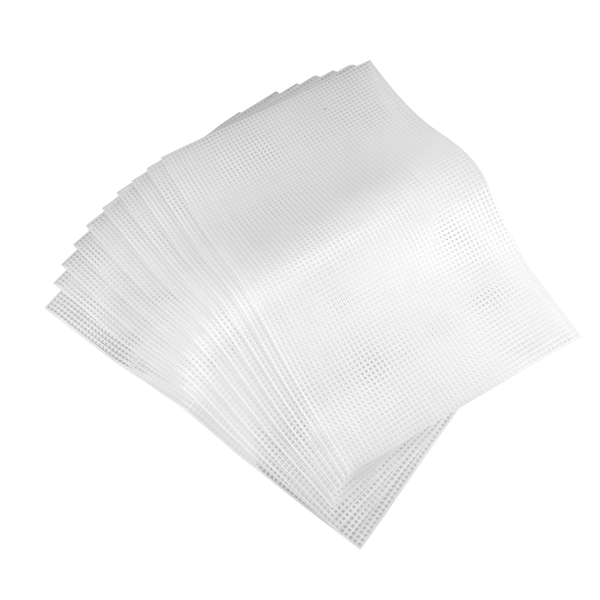 10PCS Mesh Plastic Canvas Sheets 19.6x13 Inch for Embroidery Crafting