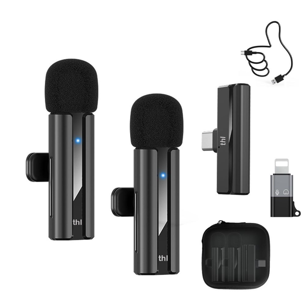 thl Wireless Lavalier Mics - iPhone/Android, Crystal Clear