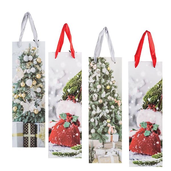 Bulk Pack x 4 Xmas Stationary Gift Bag 35x12 Cm