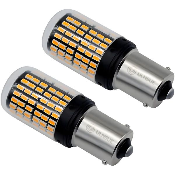 ULNSUE 2PK Car LED Front Rear Light 1156 Turn Signal &amp; Brake Light Bulbs