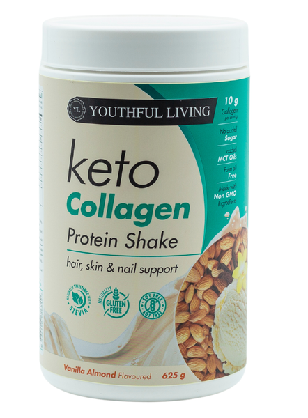 Youthful living Keto Collagen Shake Vanilla Almond 625g