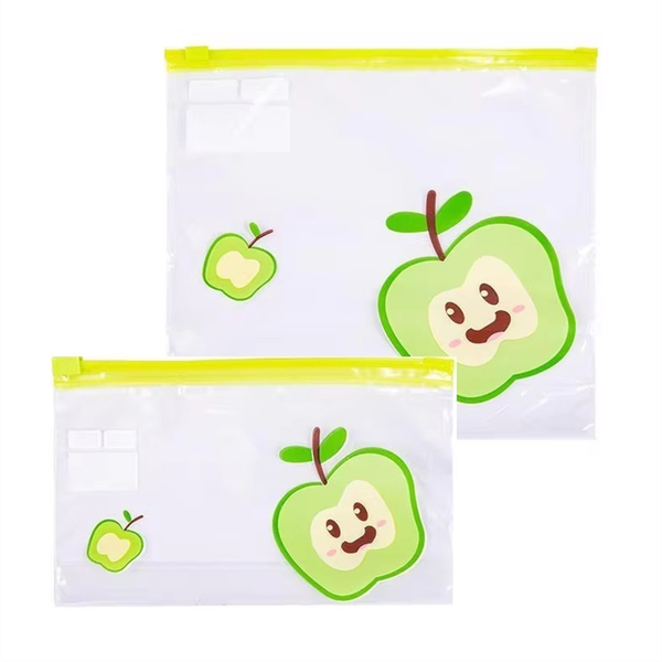 Reusable Food-Grade Transparent Storage Bag Seal Container L+M