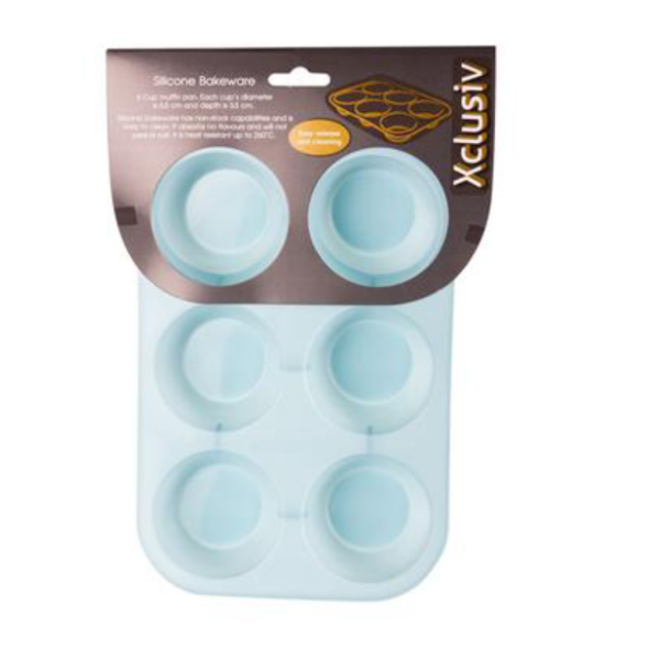 Xclusiv - 6 Hole Silicone Cupcake Pan