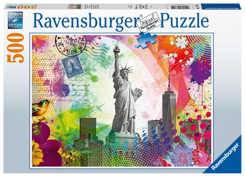 Ravensburger 500Pc Puzzle Ny Postcard