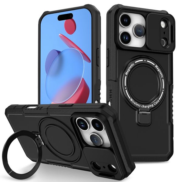 Slide Camera Lens Cover Compatible With iPhone 17 Air with Magnetic Holder