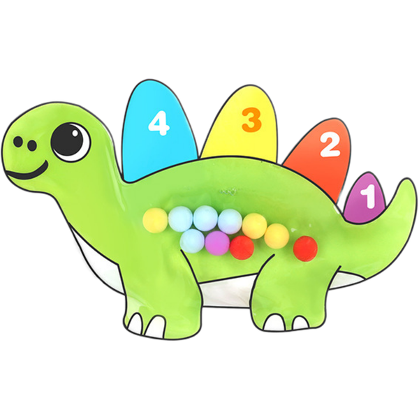 Bestby - Cute Dinosaur Counting &amp; Color Sorting Toy for Toddlers Ages 2-4