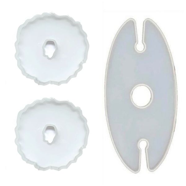 Wine Holder / Butler &amp; Coasters Set Oval Silicon Mould