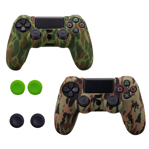 2 Pack - Smooth Silicone Case BN10 with Finger Grips for PS4 Controller