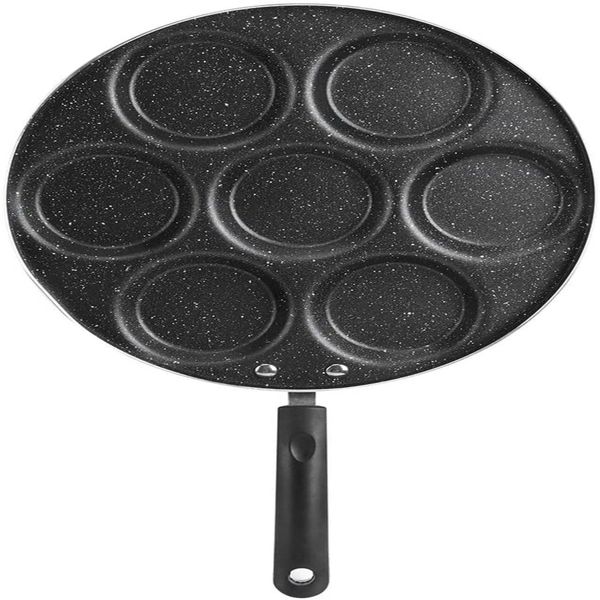 7 Holes Non-Stick Frying Pan